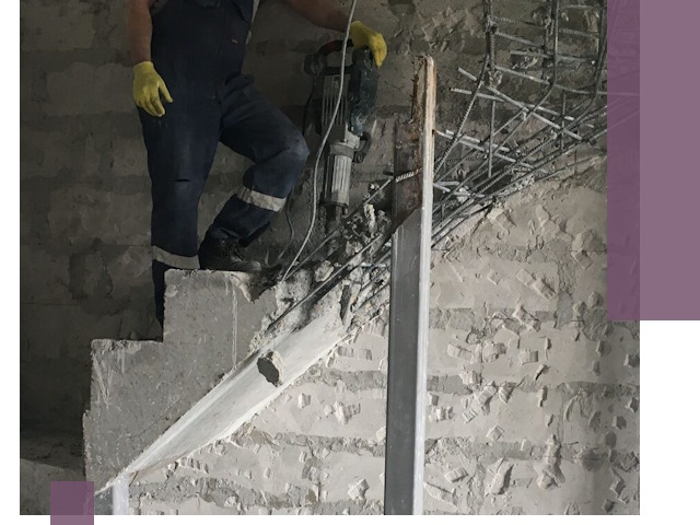 Демонтаж металлических и бетонных лестниц в Междуреченске