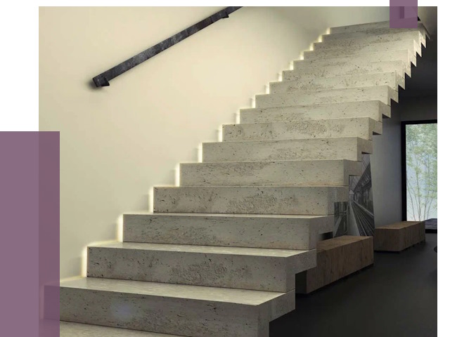 Облицовка бетонных лестниц в Междуреченске от 4547 руб/м2 