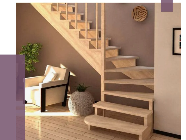 Изготовление Г-образных лестниц в Междуреченске от 18694 руб. 