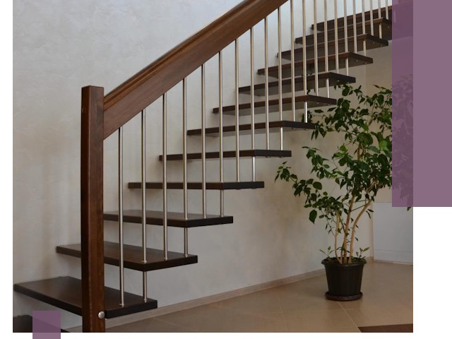 Лестницы на больцах под ключ в Междуреченске – изготовление и монтаж