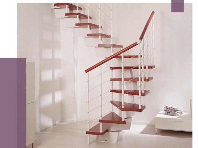 Изготовление лестниц на больцах в Междуреченске от 9600 руб. | ПРОЛЁТ-Мжд