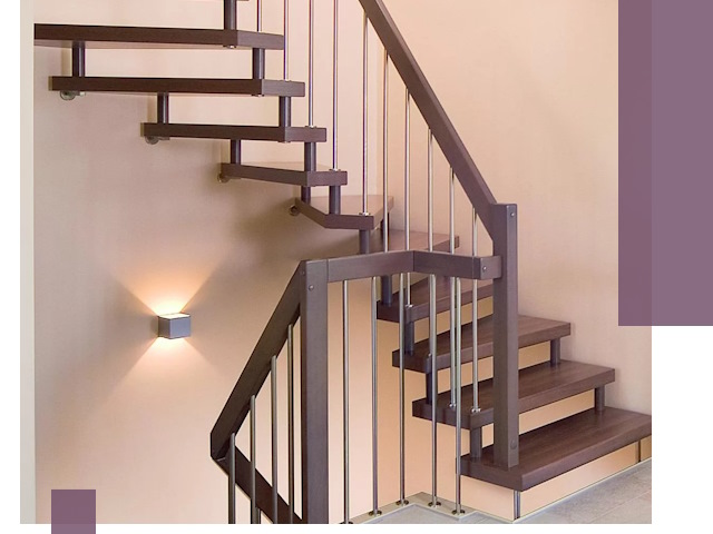 Изготовление лестниц на больцах в Междуреченске под ключ