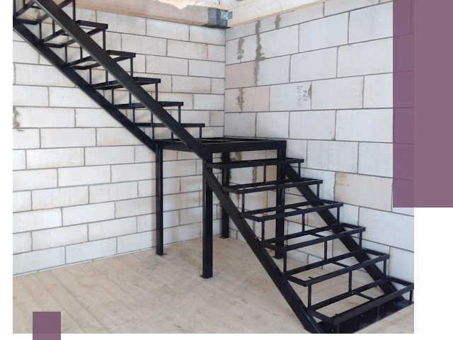 Лестницы на металлокаркасе под ключ в Междуреченске — изготовление и монтаж