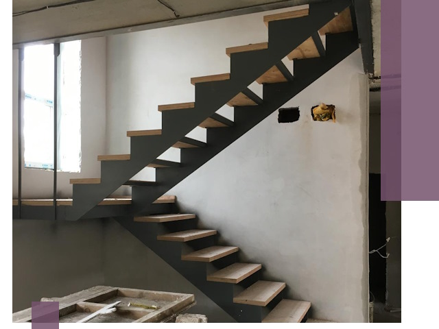 Изготовление лестниц на металлокаркасе в Междуреченске от производителя