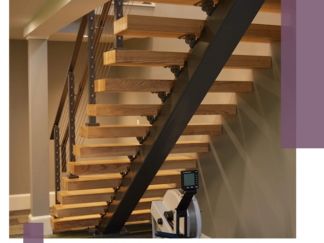 Лестницы на монокосоурах под ключ в Междуреченске - изготовление и монтаж