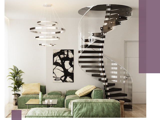 Лестницы для двухуровневой квартиры в Междуреченске — изготовление и монтаж