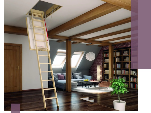 Чердачные лестницы под ключ в Междуреченске: изготовление и монтаж