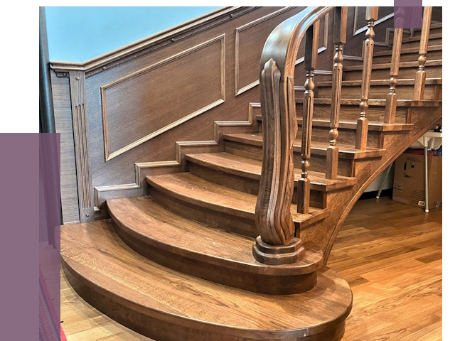 Дубовые лестницы под ключ в Междуреченске от 174311 руб. — ПРОЛЁТ-Мжд