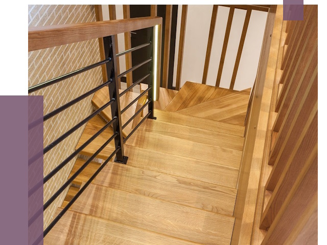 Лестницы из ясеня в Междуреченске под ключ от 9903 руб. 