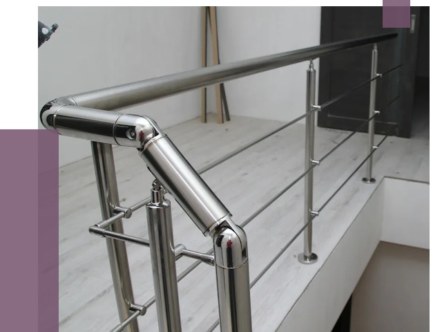 Перила из нержавеющей стали в Междуреченске от 8892 руб. под ключ | ПРОЛЁТ-Мжд