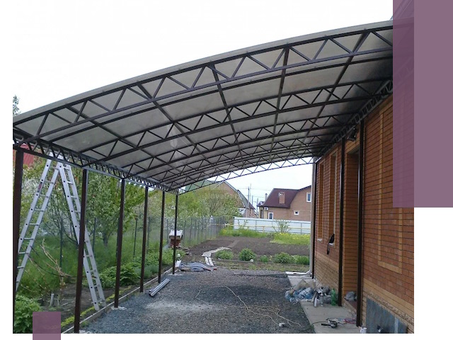 Профессиональный монтаж навесов под ключ в Междуреченске