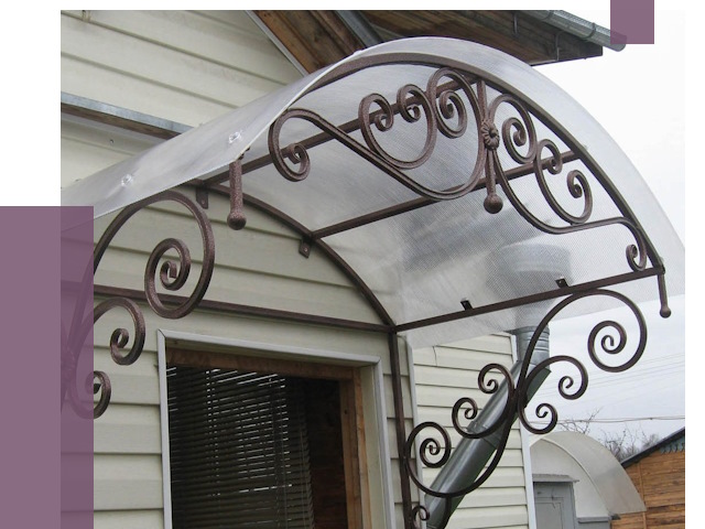 Изготовление козырьков в Междуреченске от 7276 руб. — заказать | ПРОЛЁТ-Мжд