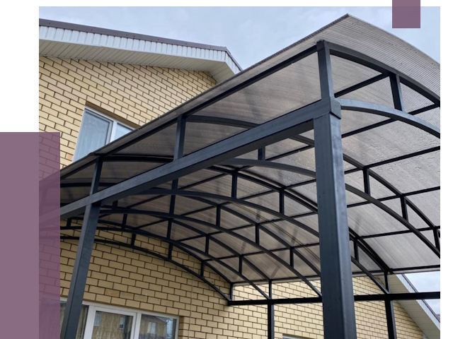 Монтаж козырьков в Междуреченске от 11368 руб. | ПРОЛЁТ-Мжд