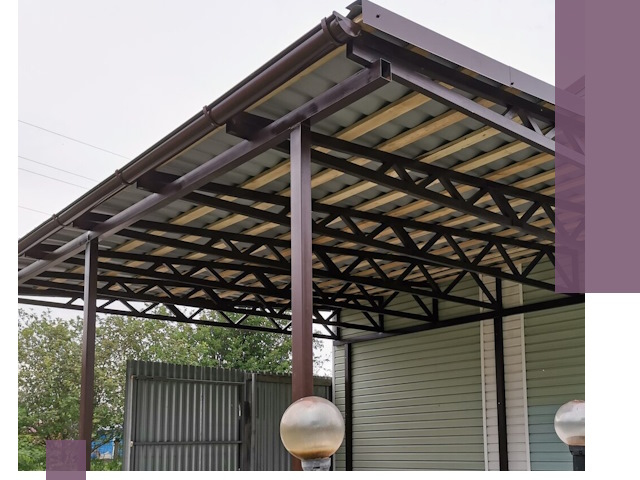 Навесы под ключ в Междуреченске: изготовление, монтаж и гарантия