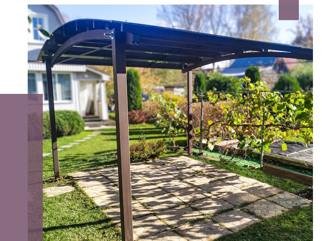 Навесы для дачи в Междуреченске от 12581 руб. под ключ — ПРОЛЁТ-Мжд