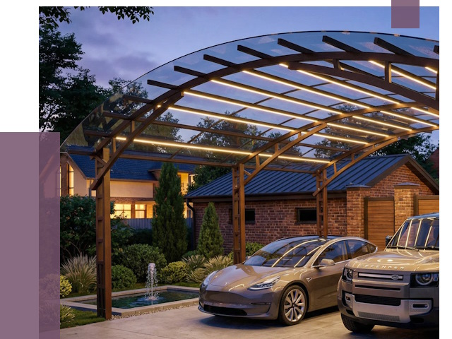 Металлические навесы в Междуреченске от 12530 руб. под ключ — ПРОЛЁТ-Мжд