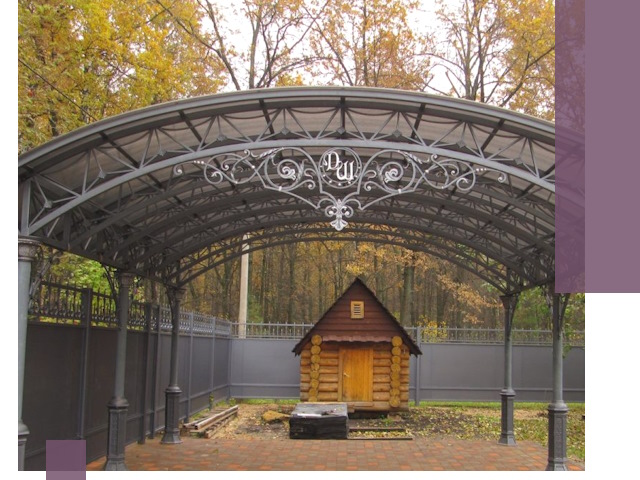 Кованые навесы премиум-класса под заказ в Междуреченске