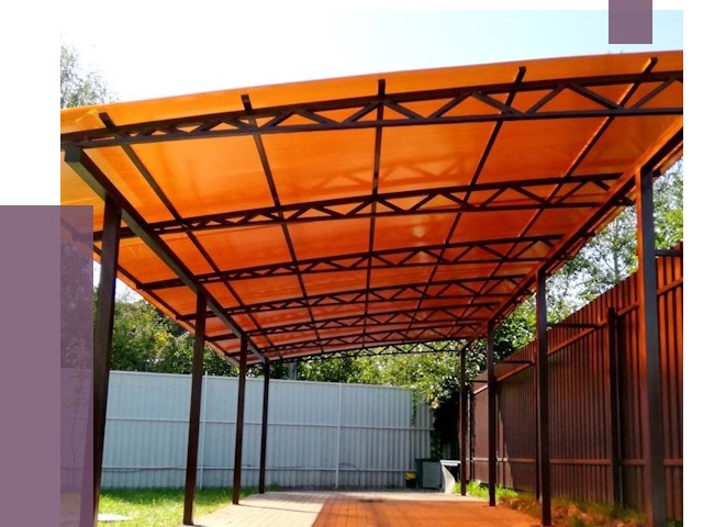 Односкатные навесы под ключ в Междуреченске от 12985 руб. 