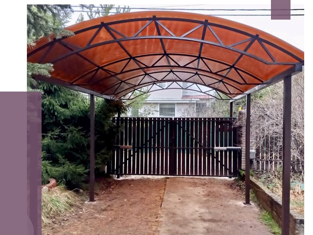 Арочные навесы в Междуреченске от 12581 руб. — изготовление и монтаж | ПРОЛЁТ-Мжд