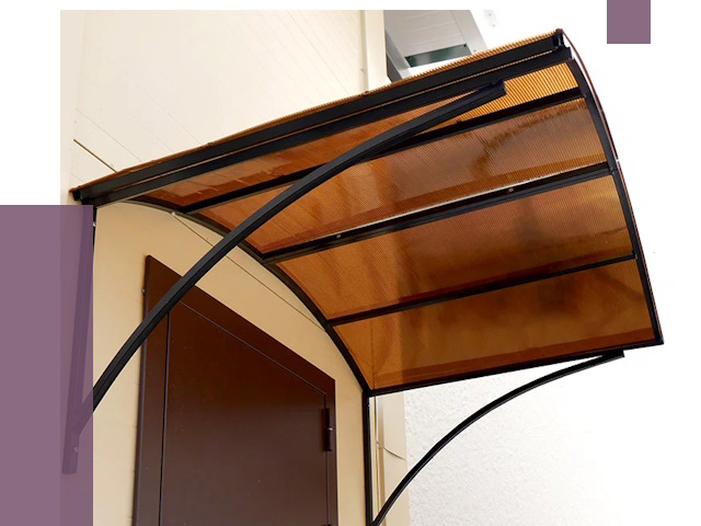 Недорогие козырьки в Междуреченске от 7498 руб.  | ПРОЛЁТ-Мжд