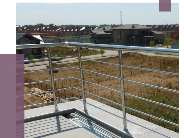 Парапеты из нержавеющей стали в Междуреченске от 7882 руб. за м² | ПРОЛЁТ-Мжд