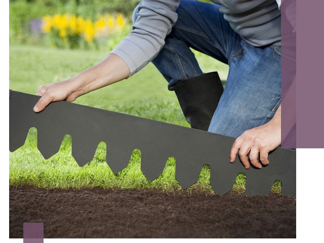 Металлические бордюры для газона в Междуреченске — изготовление и монтаж