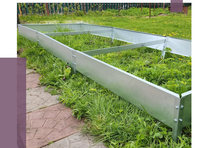 Металлические бордюры для грядок в Междуреченске от 1768 руб. 
