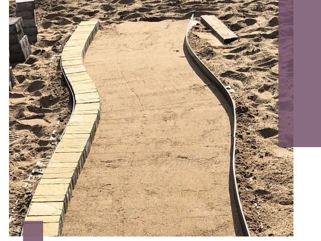 Металлические бордюры для тротуаров в Междуреченске — прочные и долговечные