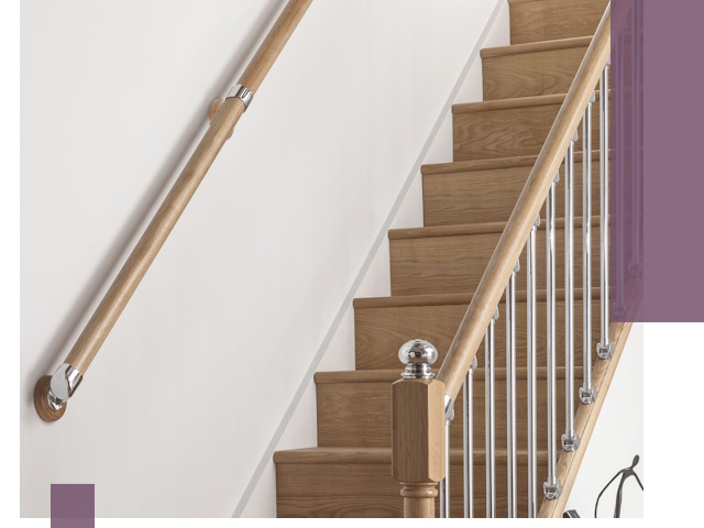 Пристенные поручни из стали и нержавейки под монтаж в Междуреченске